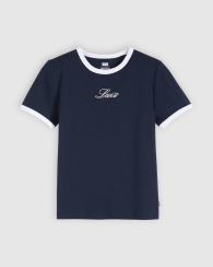 Женская футболка Levi's с вышитым логотипом 1163469018 (Синий M)
