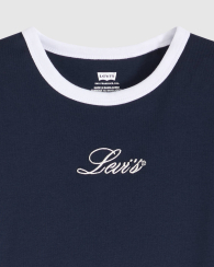 Женская футболка Levi's с вышитым логотипом 1163469018 (Синий M)