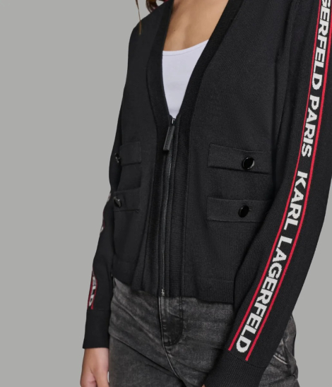 Женский кардиган Karl Lagerfeld 1159838486 (Черный XS)
