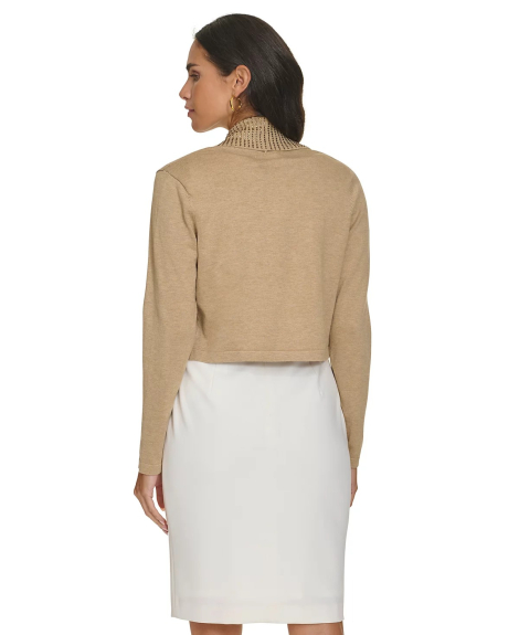 Женский кардиган Calvin Klein со стразами 1159839180 (Бежевый XL)