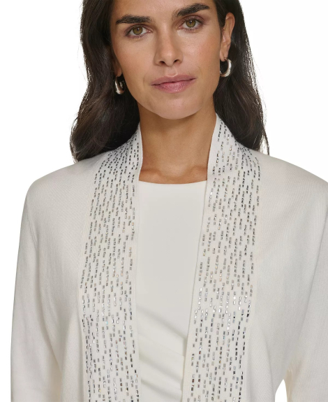 Жіночий кардиган Calvin Klein зі стразами 1159841340 (Молочний XL)