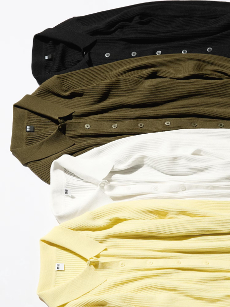 Женский кардиган-поло UNIQLO 1159842914 (Желтый XXL)