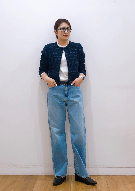 Женский вязаный кардиган UNIQLO 1159843014 (Синий L)