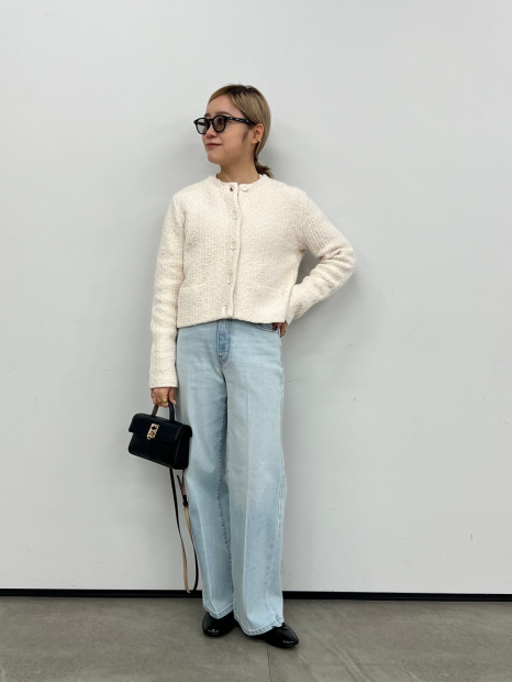 Женский вязаный кардиган UNIQLO 1159843004 (Молочный M)