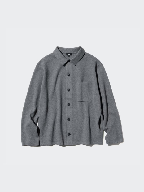 Кардиган UNIQLO кофта на пуговицах 1159844550 (Серый 3XL)