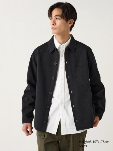 Кардиган UNIQLO кофта на пуговицах 1159846022 (Черный 3XL)