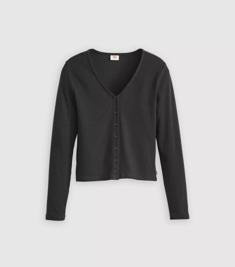 Женский кардиган в рубчик Levi's 1159846401 (Черный XL)