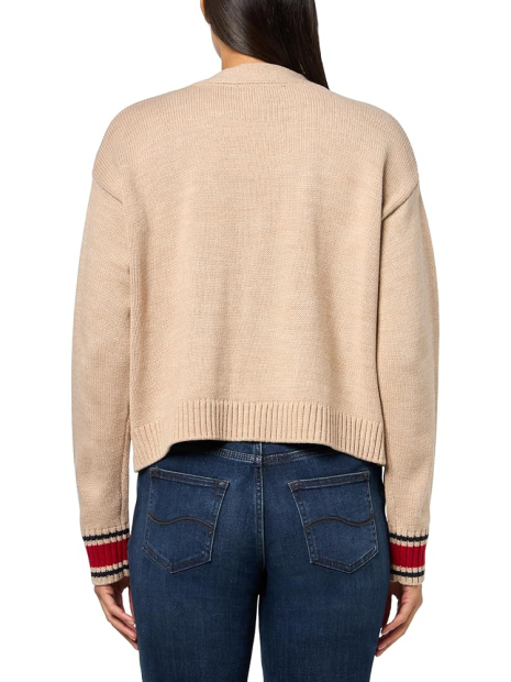 Женский вязаный кардиган Tommy Hilfiger на пуговицах 1159847134 (Бежевый L)