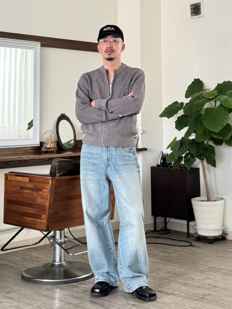 Вязаный кардиган UNIQLO на молнии 1159852950 (Серый XL)