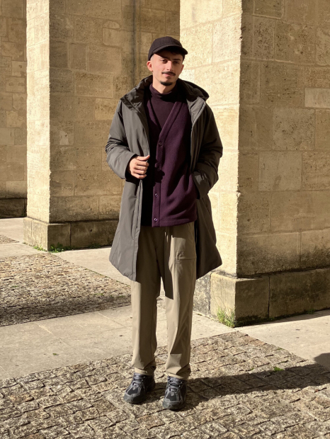 Флисовый кардиган UNIQLO and NEEDLES оверсайз 1159852963 (Фиолетовый L)