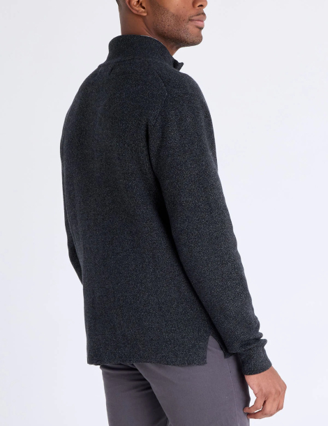 Вязаный кардиган U.S. Polo Assn на молнии 1159854620 (Серый XL)