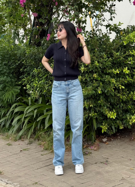 Женский вязаный кардиган с коротким рукавом UNIQLO кофта 1159857366 (Синий XL)