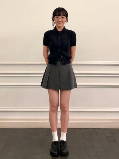 Женский вязаный кардиган с коротким рукавом UNIQLO кофта 1159857366 (Синий XL)