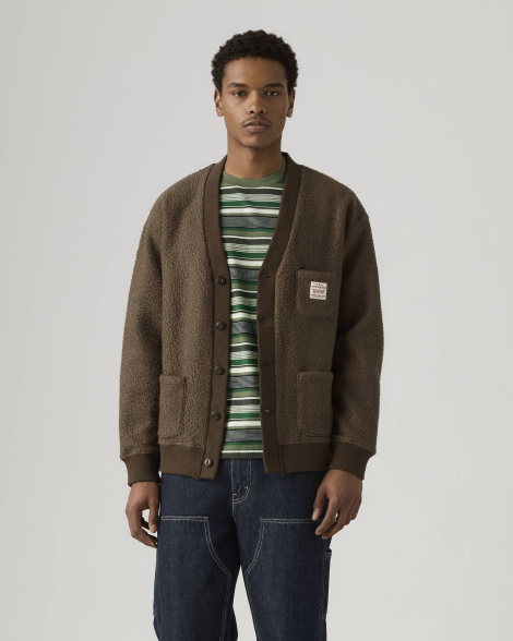 Чоловічий кардиган Levi's 1159857602 (Коричневий L)