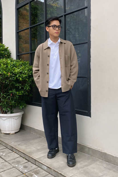 Кардиган UNIQLO кофта на пуговицах 1159862415 (Бежевый S)