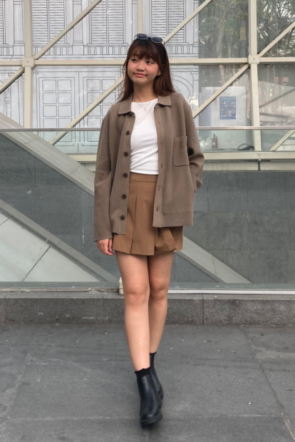 Кардиган UNIQLO кофта на пуговицах 1159862415 (Бежевый S)
