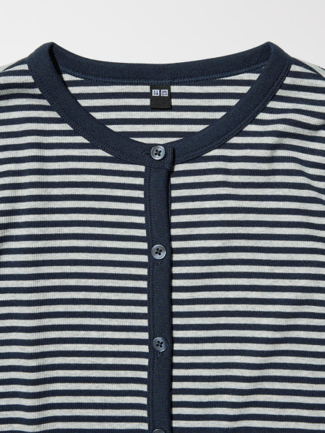 Кардиган UNIQLO кофта 1159864465 (Синий/Серый S)
