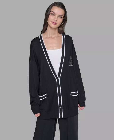 Женский кардиган Karl Lagerfeld 1159865571 (Черный M)