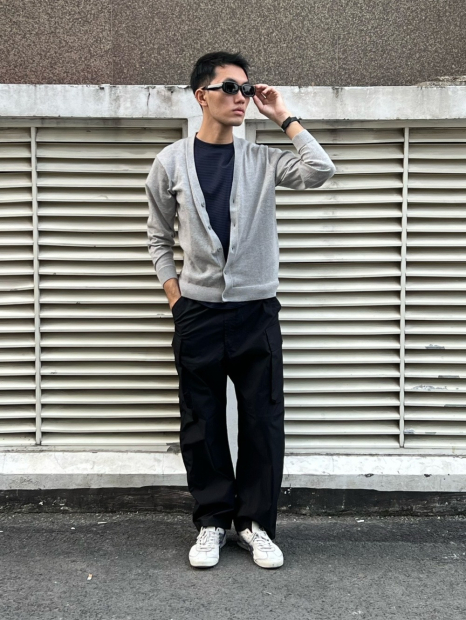 Кардиган UNIQLO 1159950364 (Сірий L)