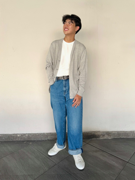 Кардиган UNIQLO 1159950364 (Сірий L)