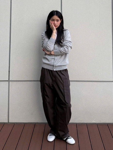 Кардиган UNIQLO 1159950364 (Сірий L)