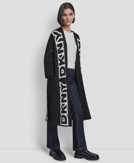 Оверсайз кардиган DKNY 1160051681 (Черный M/L)