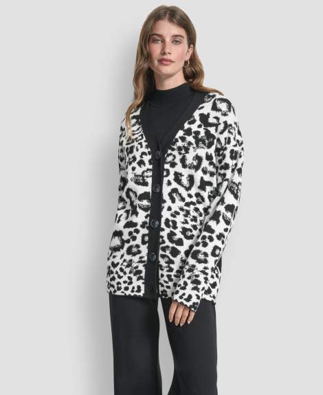 Кардиган DKNY с принтом 1160054461 (Белый S)