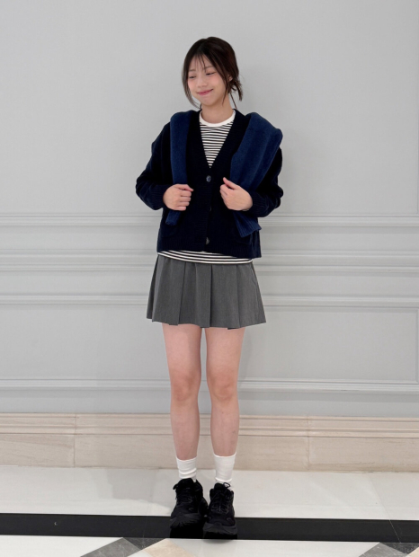 Женский вязаный кардиган Souffle Yarn UNIQLO кофта 1160373149 (Синий L)