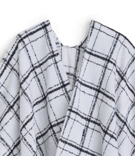 Уютная шаль-руана Calvin Klein с узором 1161844474 (Белый One size)