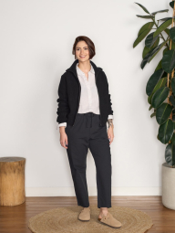 Женский свитер UNIQLO кардиган на молнии 1159840051 (Черный M)