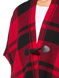 Женский пончо-кардиган Tommy Hilfiger кейп 1159840677 (Красный L/XL)