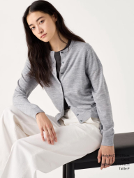 Женский шерстяной кардиган UNIQLO кофта 1159842812 (Серый XXL)