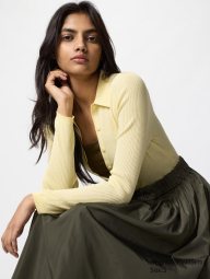 Женский кардиган-поло UNIQLO 1159842914 (Желтый XXL)