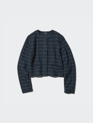 Женский вязаный кардиган UNIQLO 1159843014 (Синий L)