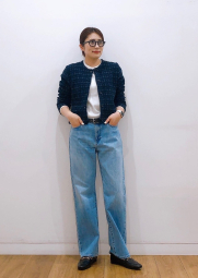 Женский вязаный кардиган UNIQLO 1159843014 (Синий L)