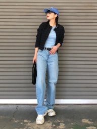 Женский вязаный кардиган UNIQLO 1159843014 (Синий L)