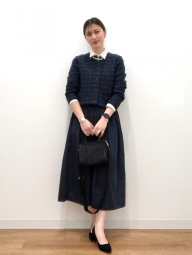 Женский вязаный кардиган UNIQLO 1159843014 (Синий L)