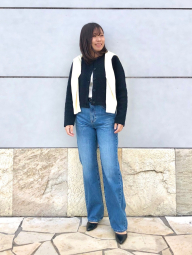 Женский вязаный кардиган UNIQLO 1159843008 (Черный M)