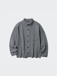 Кардиган UNIQLO кофта на пуговицах 1159844550 (Серый 3XL)