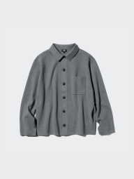 Кардиган UNIQLO кофта на пуговицах 1159844550 (Серый 3XL)