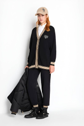 Мягкий вязаный кардиган Armani Exchange 1159846472 (Черный L)