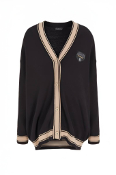 Мягкий вязаный кардиган Armani Exchange 1159846472 (Черный L)