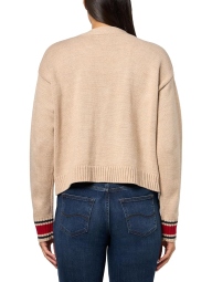 Женский вязаный кардиган Tommy Hilfiger на пуговицах 1159847134 (Бежевый L)