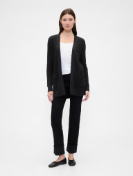Женский вязаный кардиган GAP 1159847307 (Черный S)