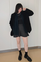 Вязаный кардиган UNIQLO на молнии 1159849980 (Зеленый M)