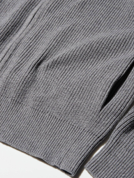 Вязаный кардиган UNIQLO на молнии 1159852950 (Серый XL)