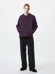 Флісовий кардиган UNIQLO and NEEDLES оверсайз 1159852963 (Фіолетовий L)