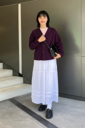 Флисовый кардиган UNIQLO and NEEDLES оверсайз 1159852963 (Фиолетовый L)