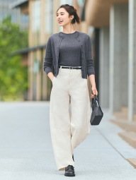 Вовняний кардиган UNIQLO кофта 1159855138 (Сірий S)