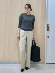 Вовняний кардиган UNIQLO кофта 1159855138 (Сірий S)